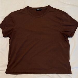 Cuts Chocolate Brown Short Sleeve Tee
